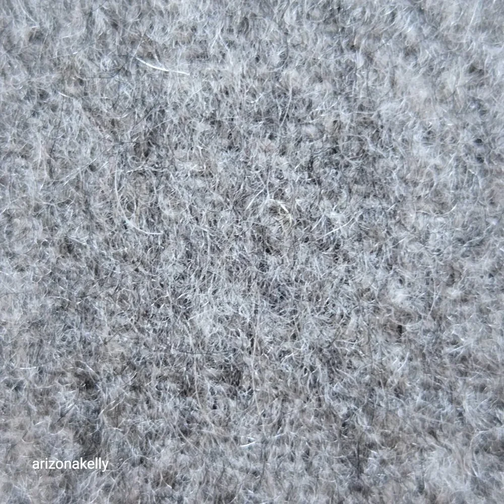 NWOT Enzo Mantovani Wool/Cashmere Scarf in Plaid Grey Black - Picture 9 of 11